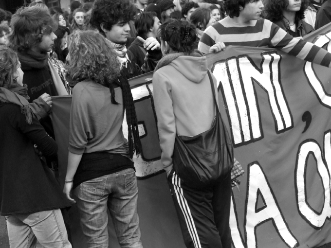 manifestazione studenti- torino, 17 nov 2010