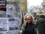 dopo la dispersione della manifestazione gli studenti si ritrovano nei pressi di palazzo nuovo (zona mole antonelliana) - torino 8 ott 2010